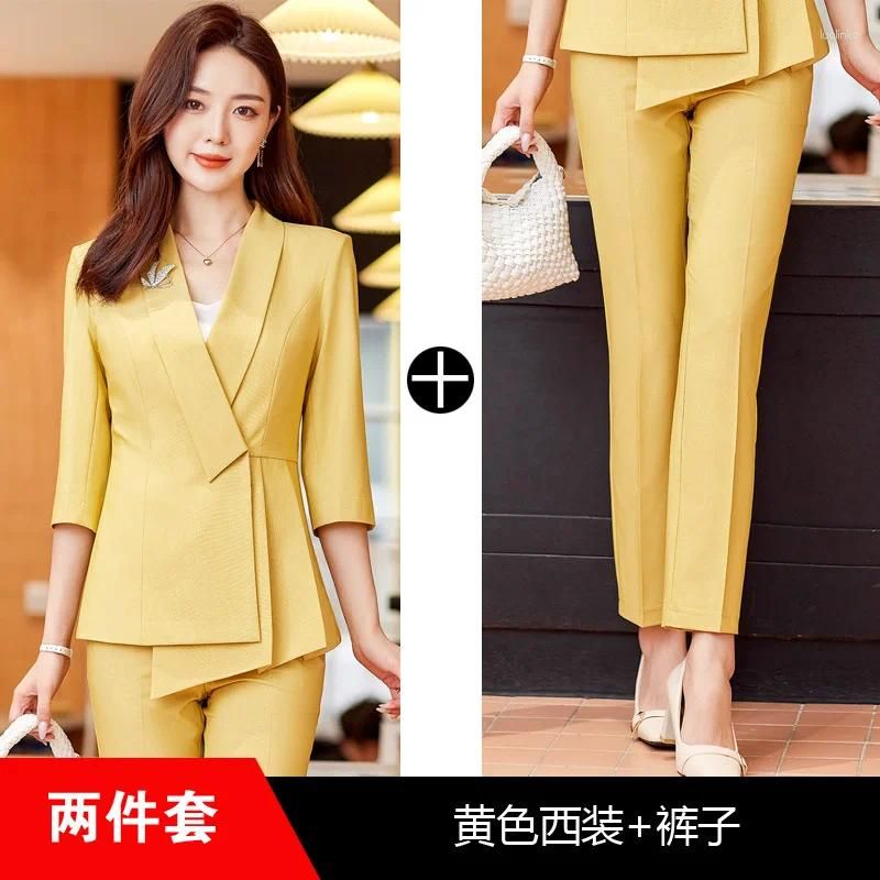 Yellow Suit Pants