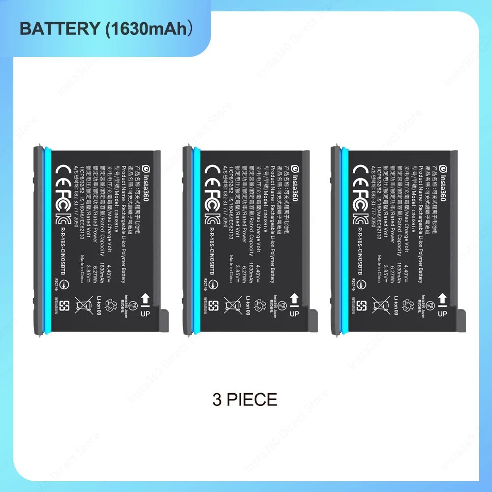 1630mah x 3pcs