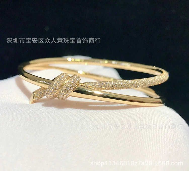 Semi Diamond Gold-925 zilver