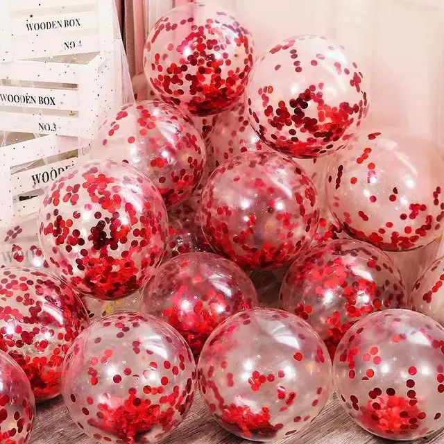 Red Sequin-10inch 20pcs