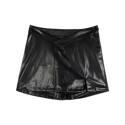 Pu Leather Skirt-m