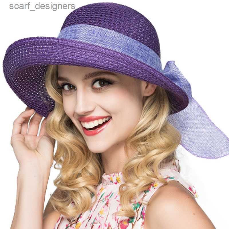 Purple Straw Hat