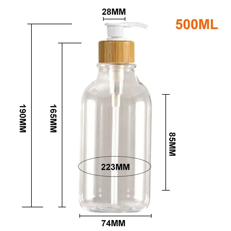 500 ml transparent brillant