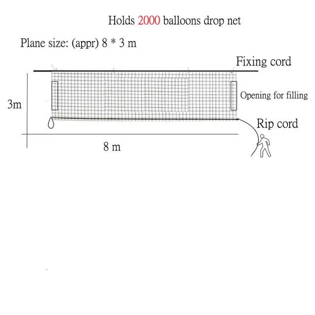 HOLDS2000バルーン - ロングドロップネット