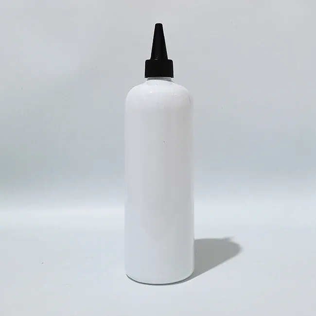 500ml plastic white bottle black