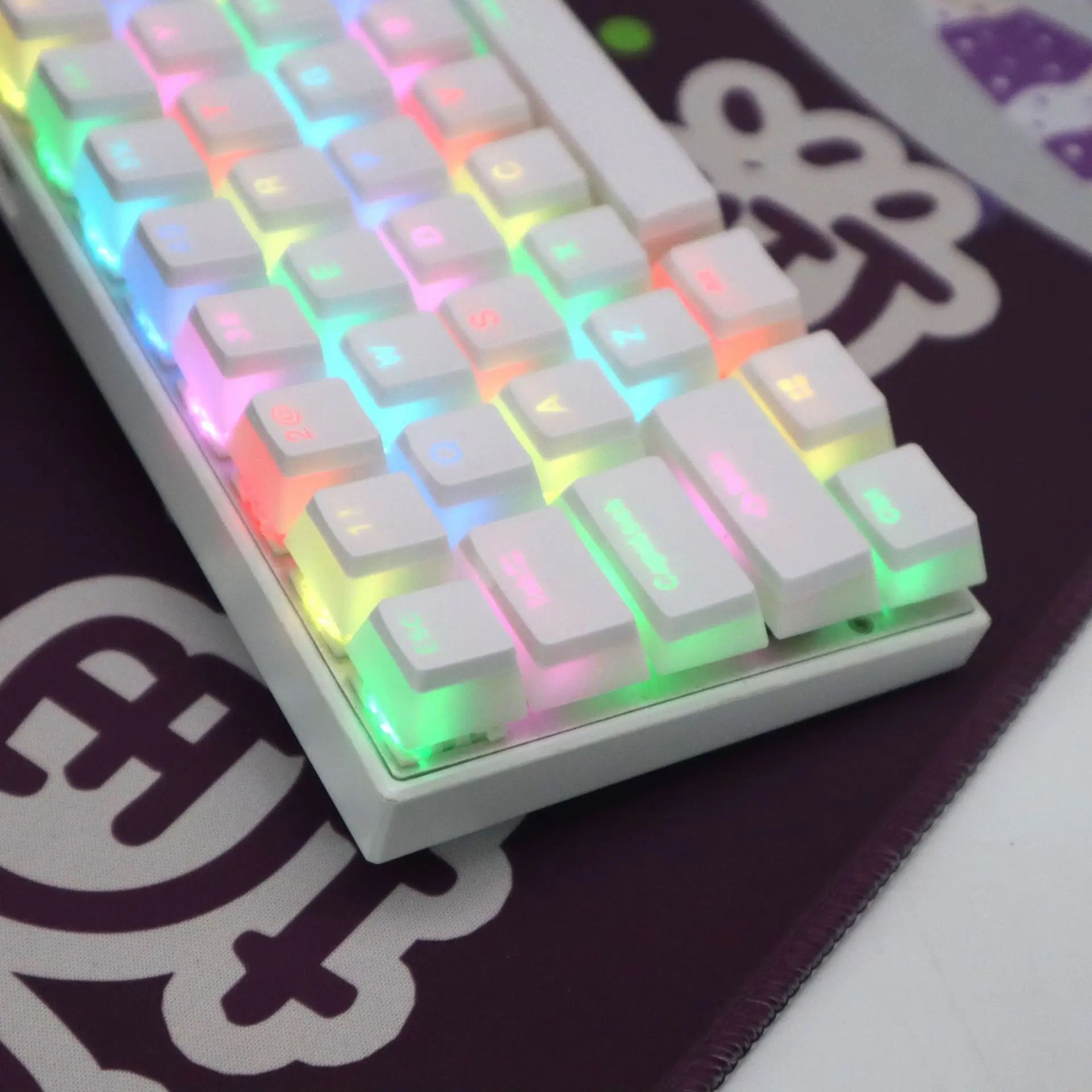 Couleur: blanc 104 clé PBT