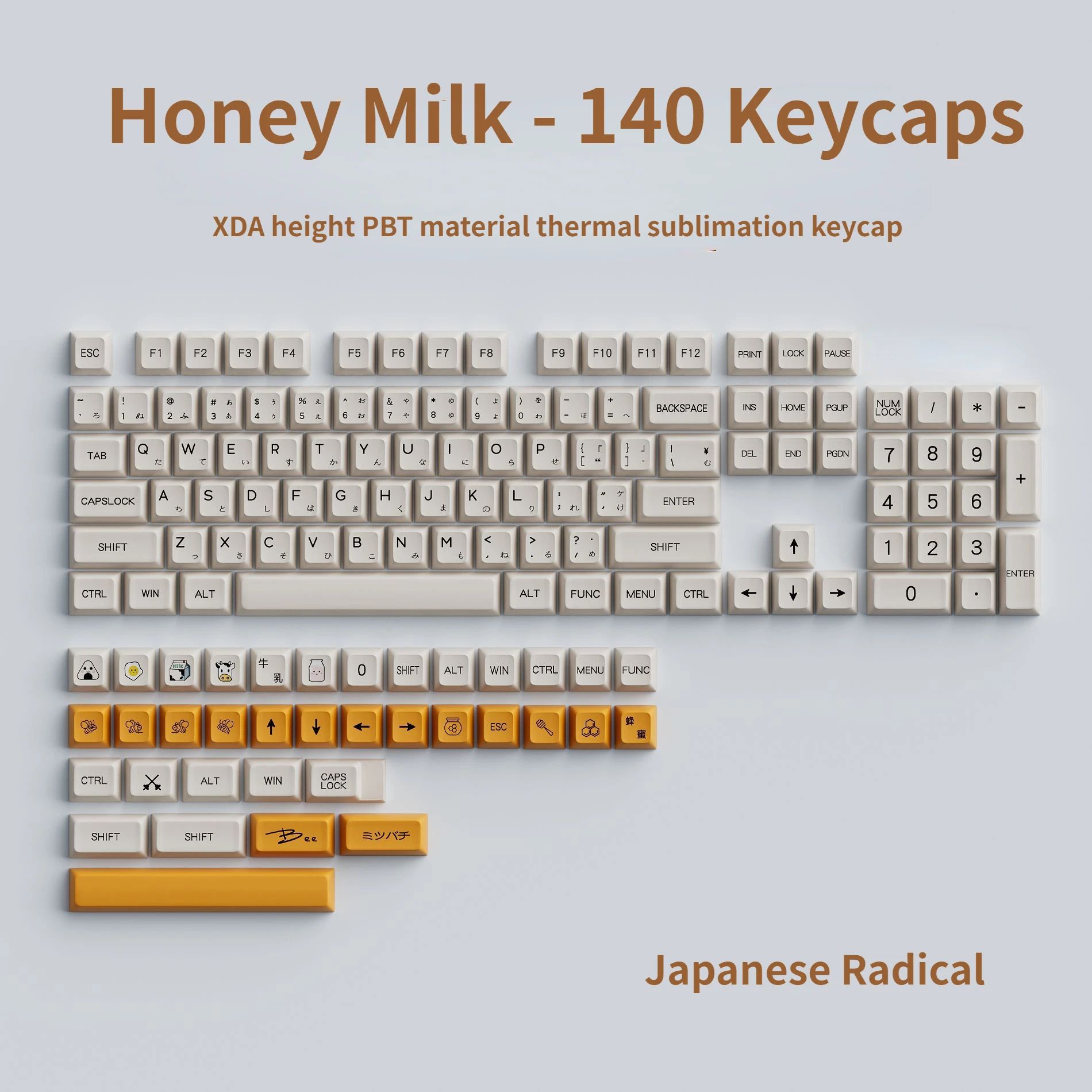 Color: XDA-JP-140 keys