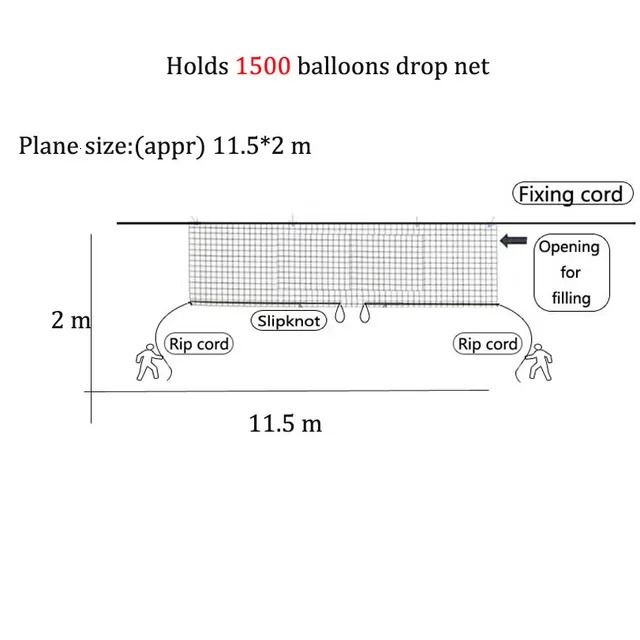 1500 balon uzunluğunda bırakır