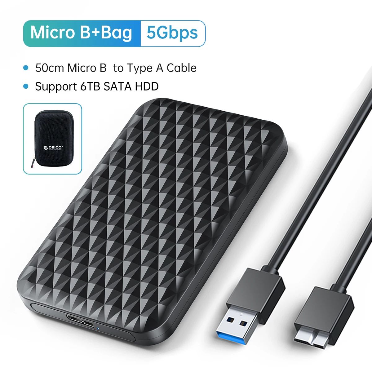 Farbe: MicroB-zu-USB3.0-Tasche