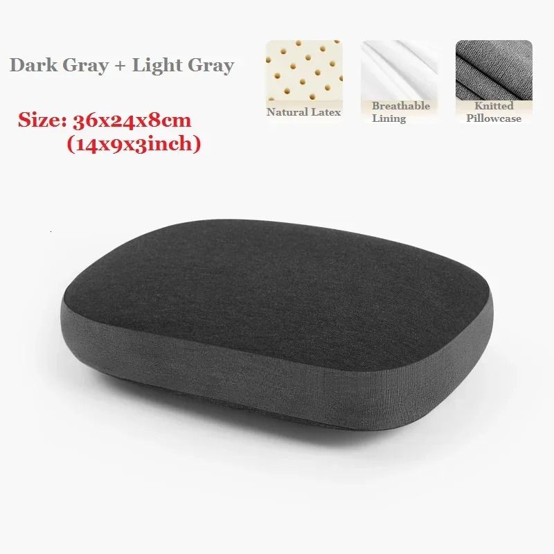 Dark Gray-light Gray-1 Latex Pillow