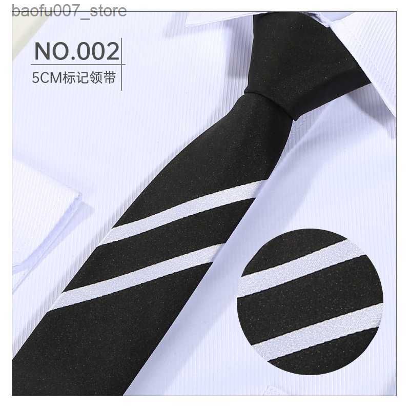 Zipper Embroidered Tie 002