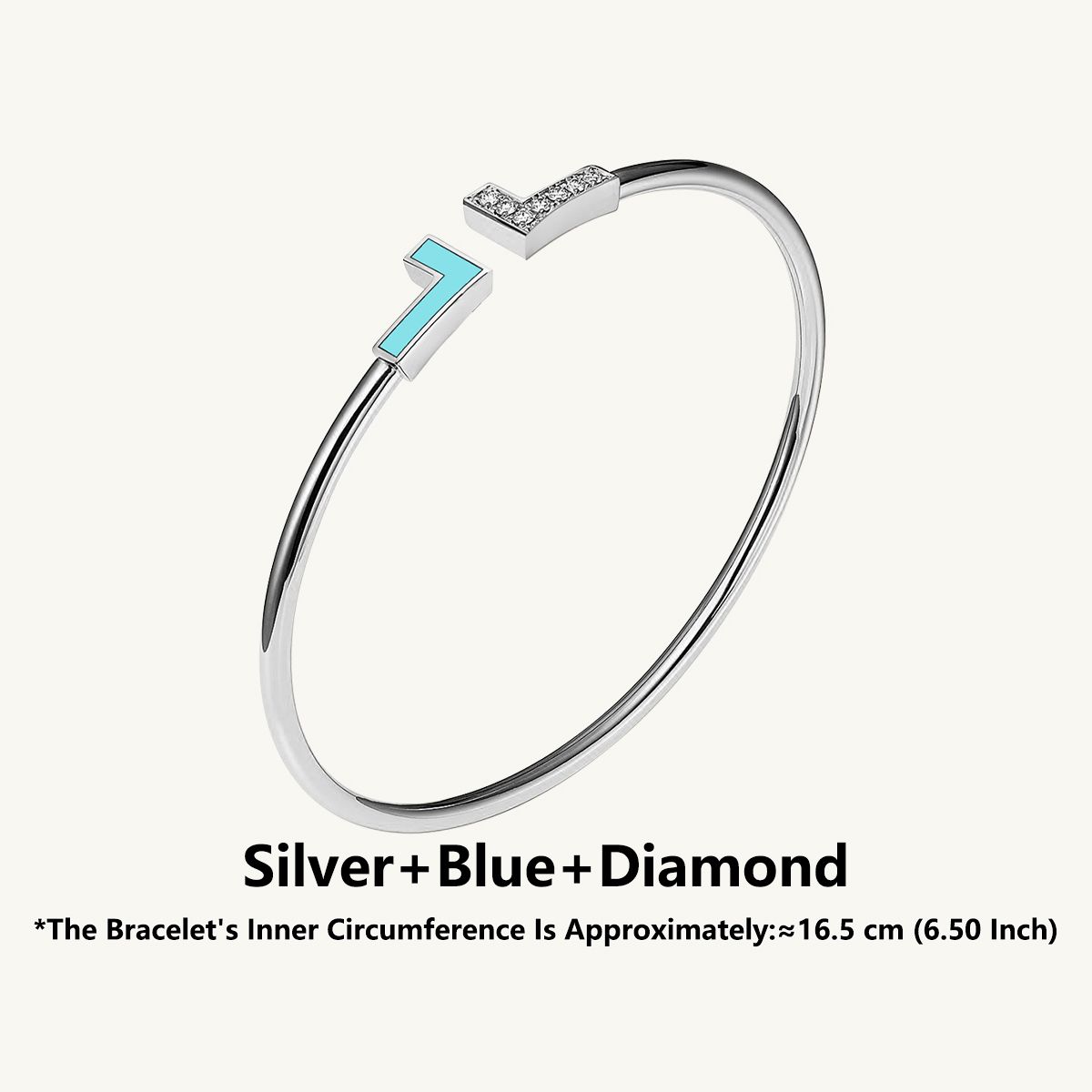 Silver Blue diamonds