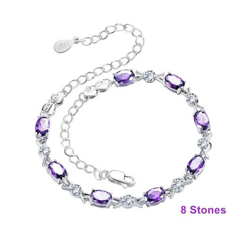 Purple -8 pierres