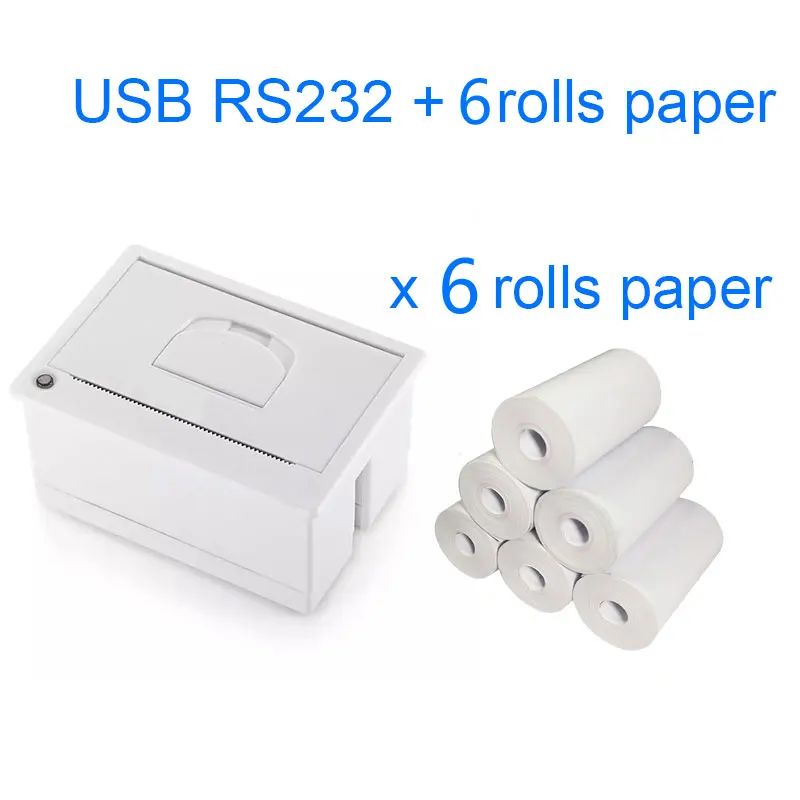 Kleur: USB RS232 6 papier