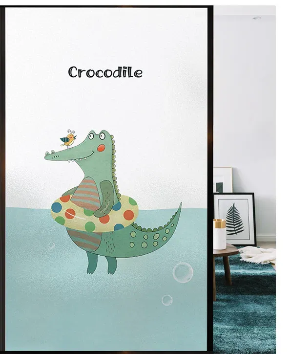 dessin animé crocodile 30x90cm