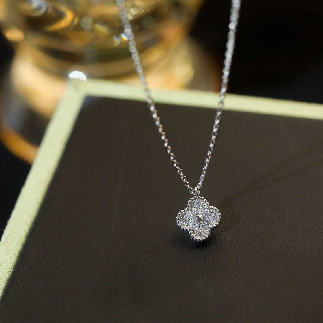 0.9cm Full Diamond Necklace