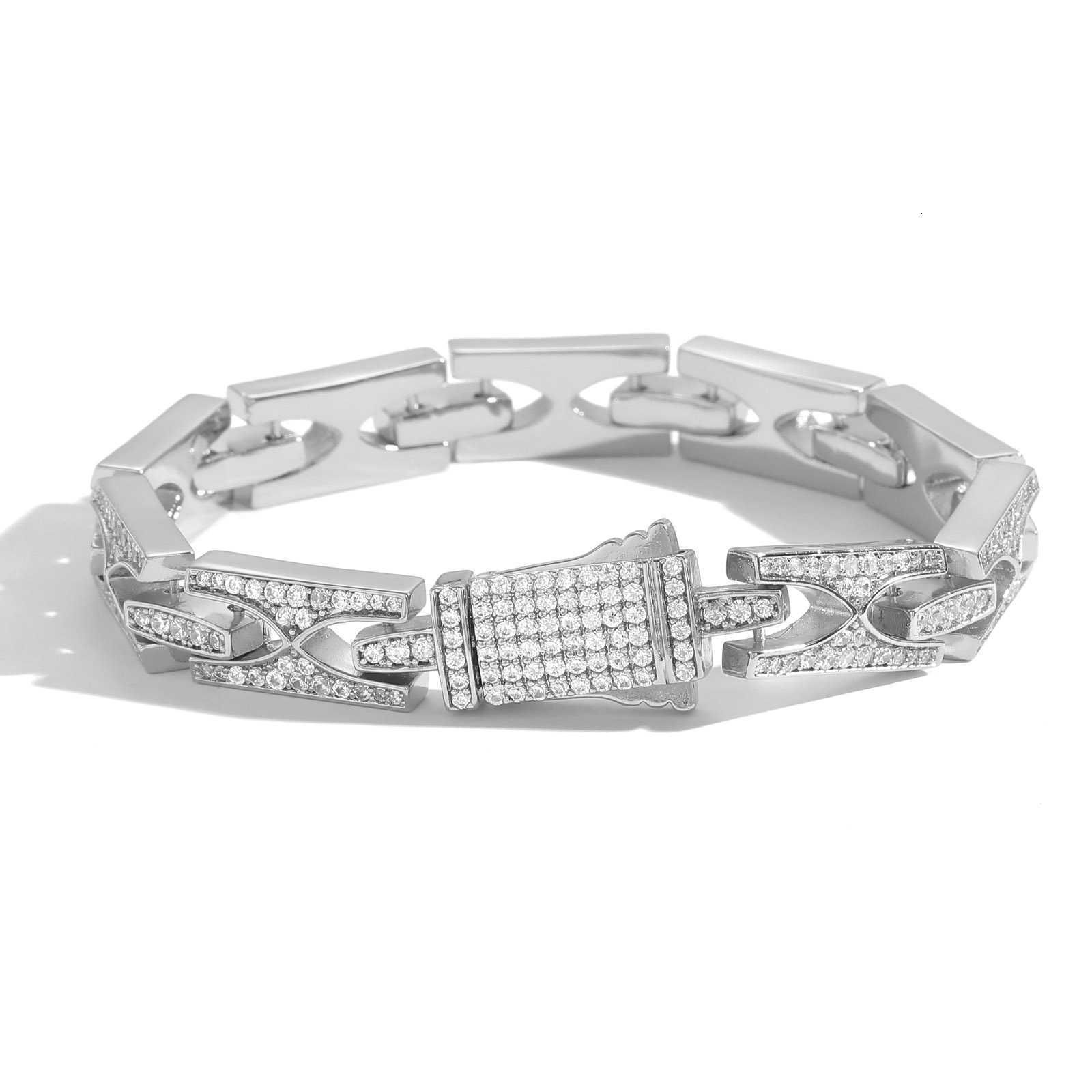 Silber (10 mm breit) – 7-Zoll-Armband (18c