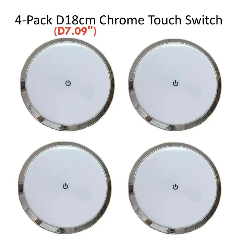 Chrom 18CM Touch-Dimmer