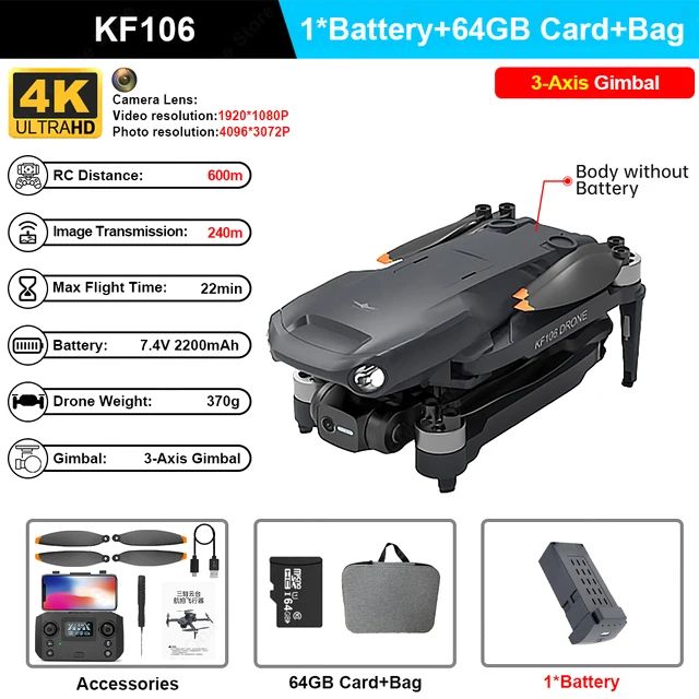 Kleur: KF106 Bag 64G1 -batterij