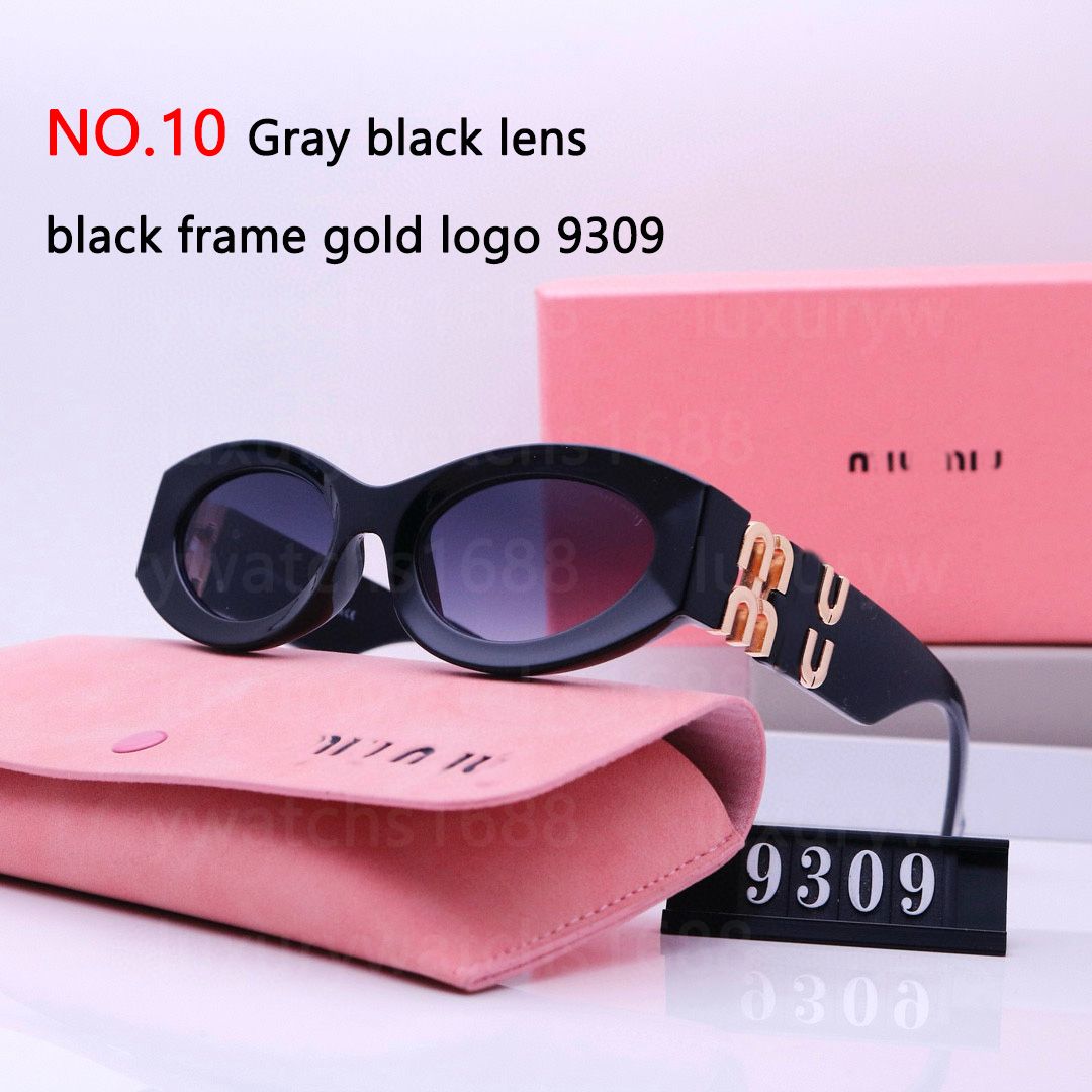 NO.10 Gray black lens black frame gold l