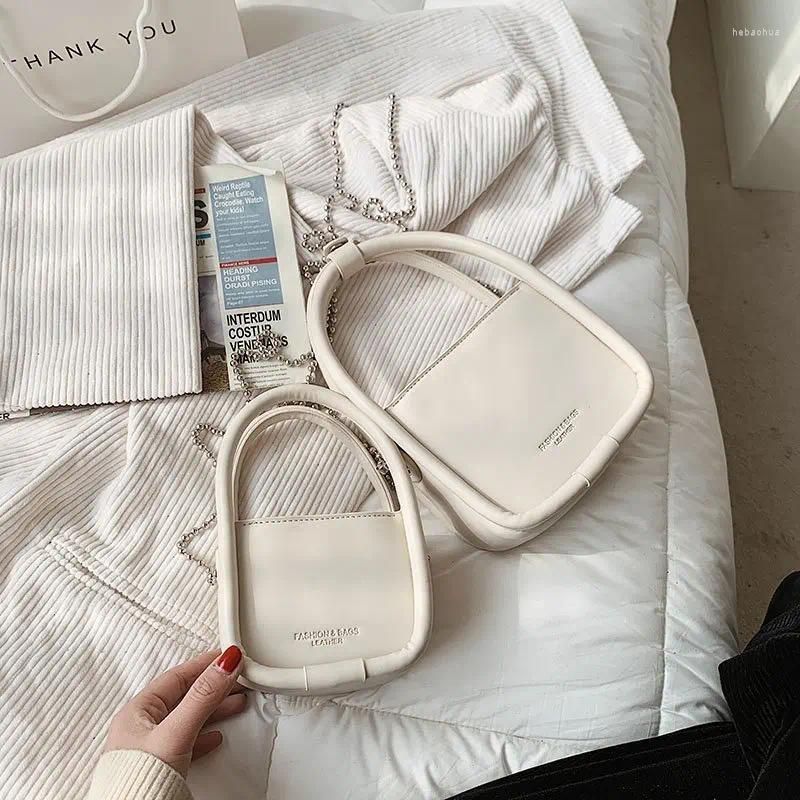 White shoulder bag