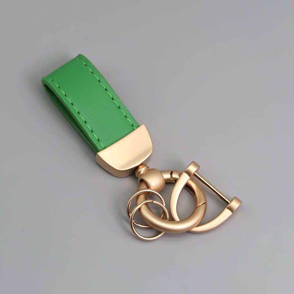 Green pearl gold leather strip