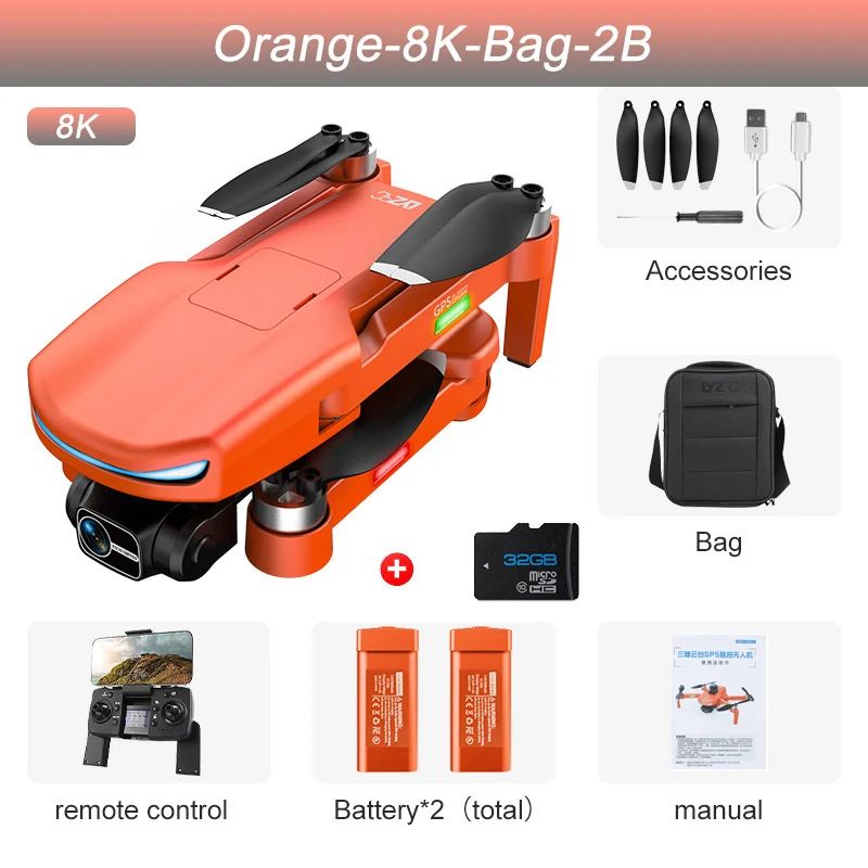 Máx 8k Orange 2B 32G