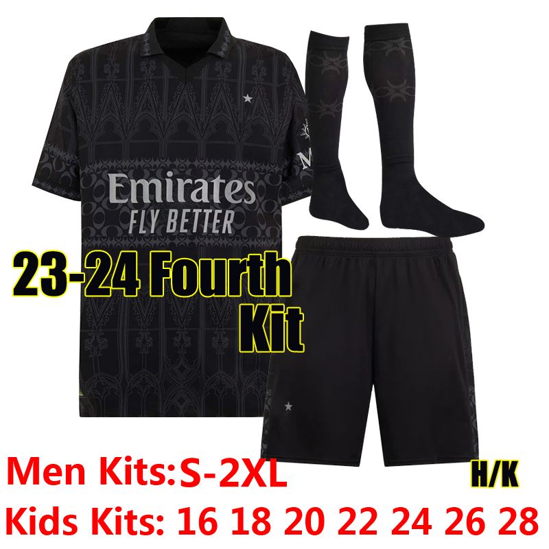 Ac 23-24 Fourth Kit+Socks Black