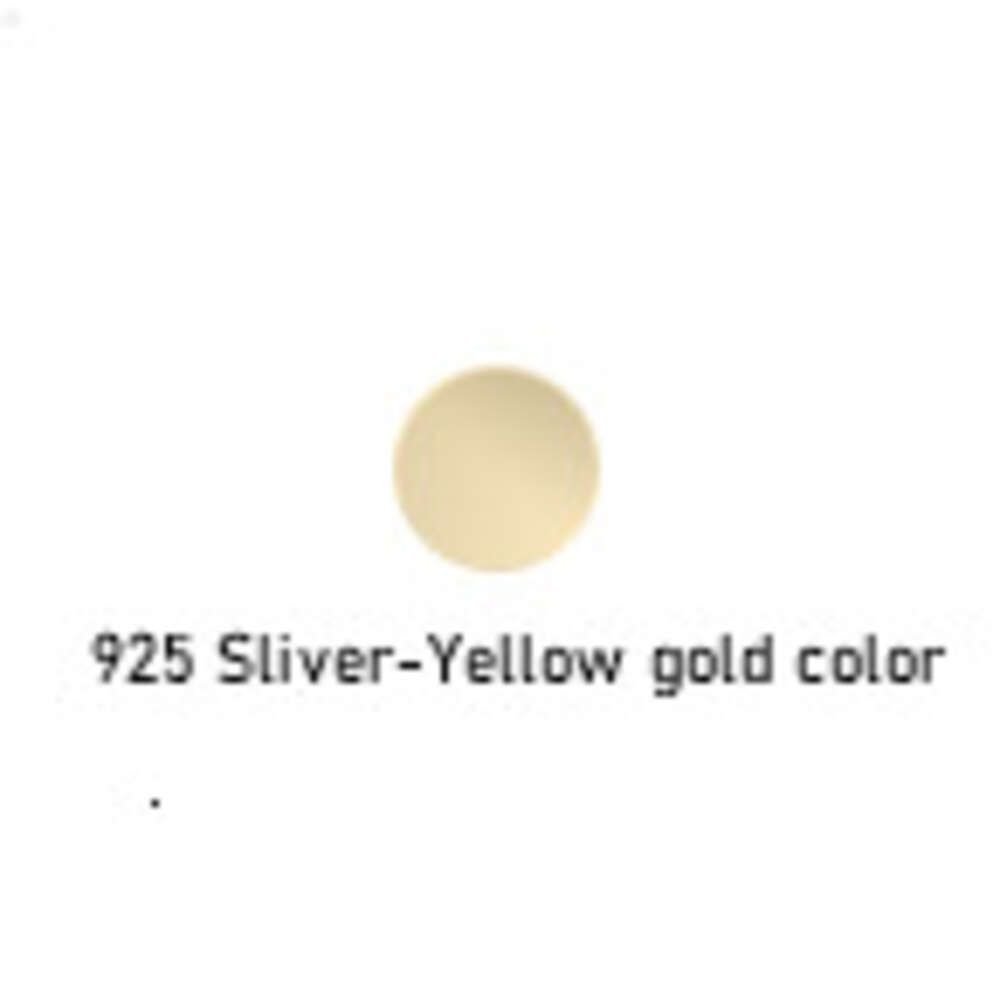 Dark Green-S925 Yellow Gold Plated-4mm