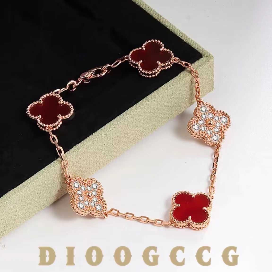 Diamond Red Agate Rose Gold (opmerking voor