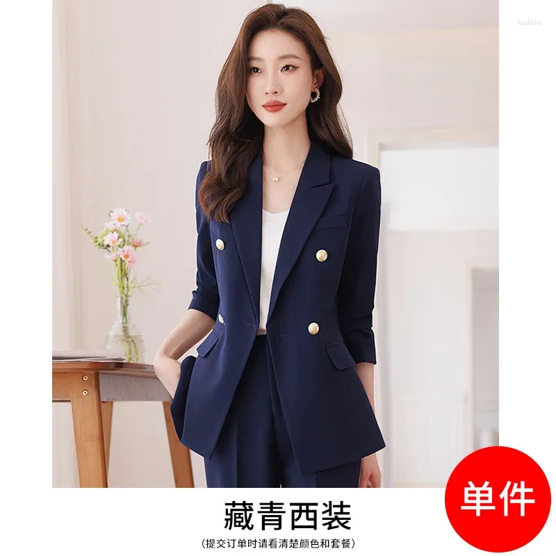 Navy blue suit