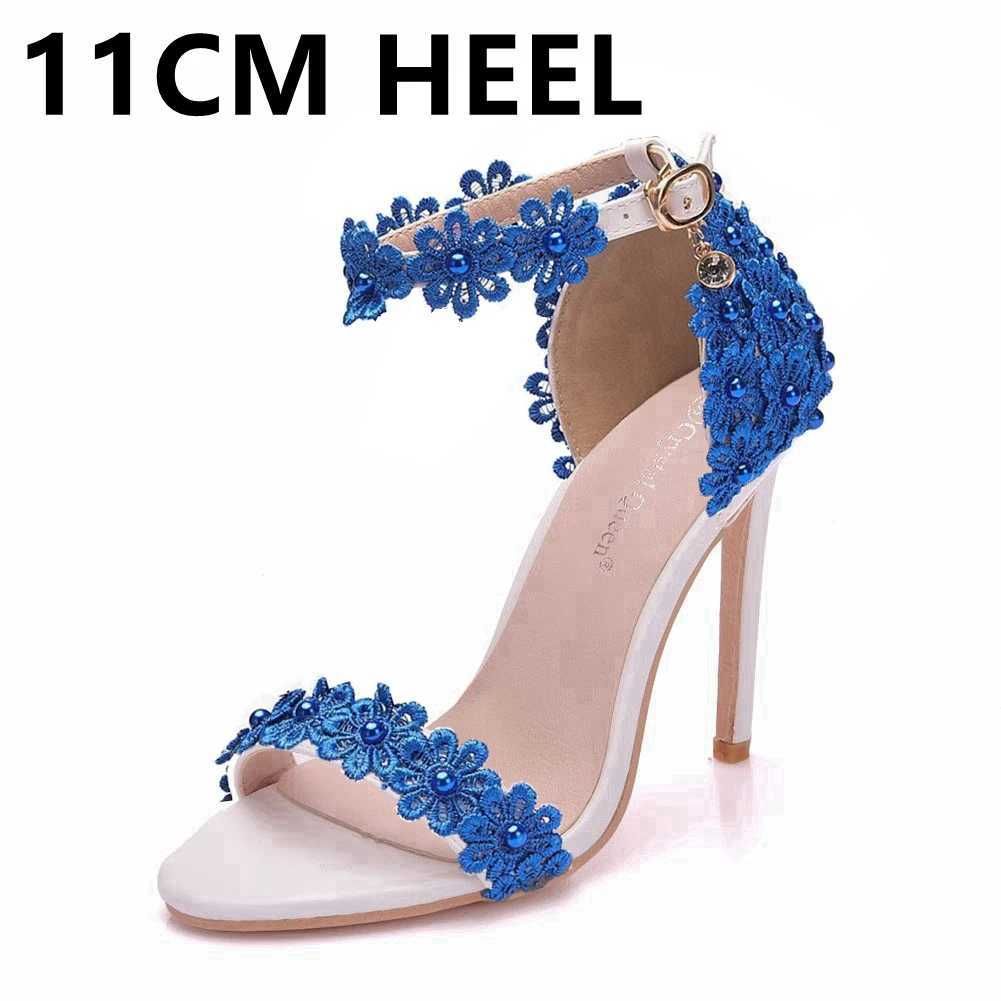 Heel 11cm Blue