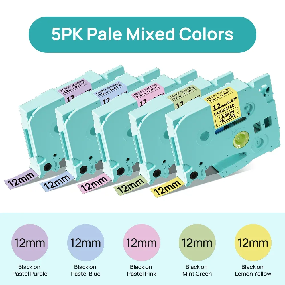 5PK 5 colors tapes