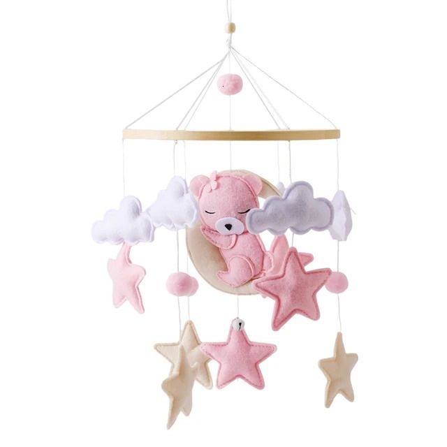 Pink Bear Bed Bell