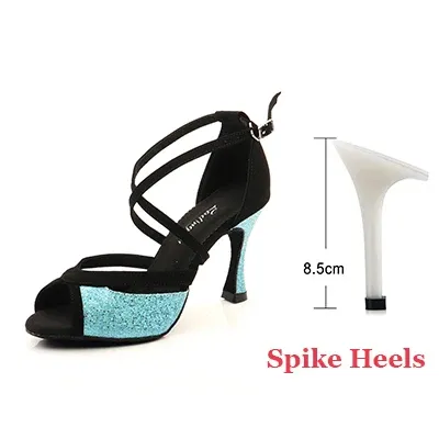 Blue 8.5cm Fine heel