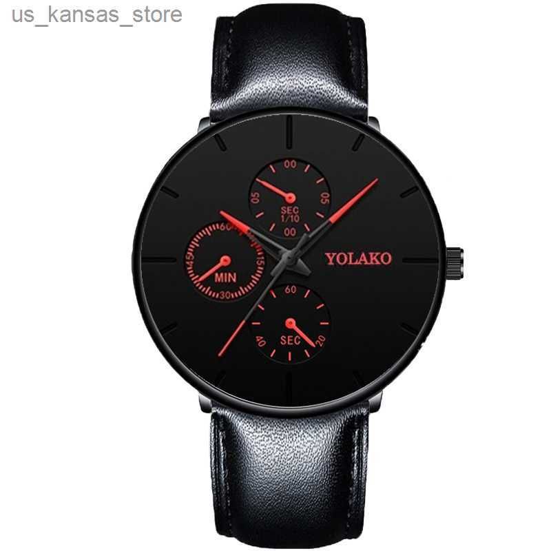 Leather Black Red