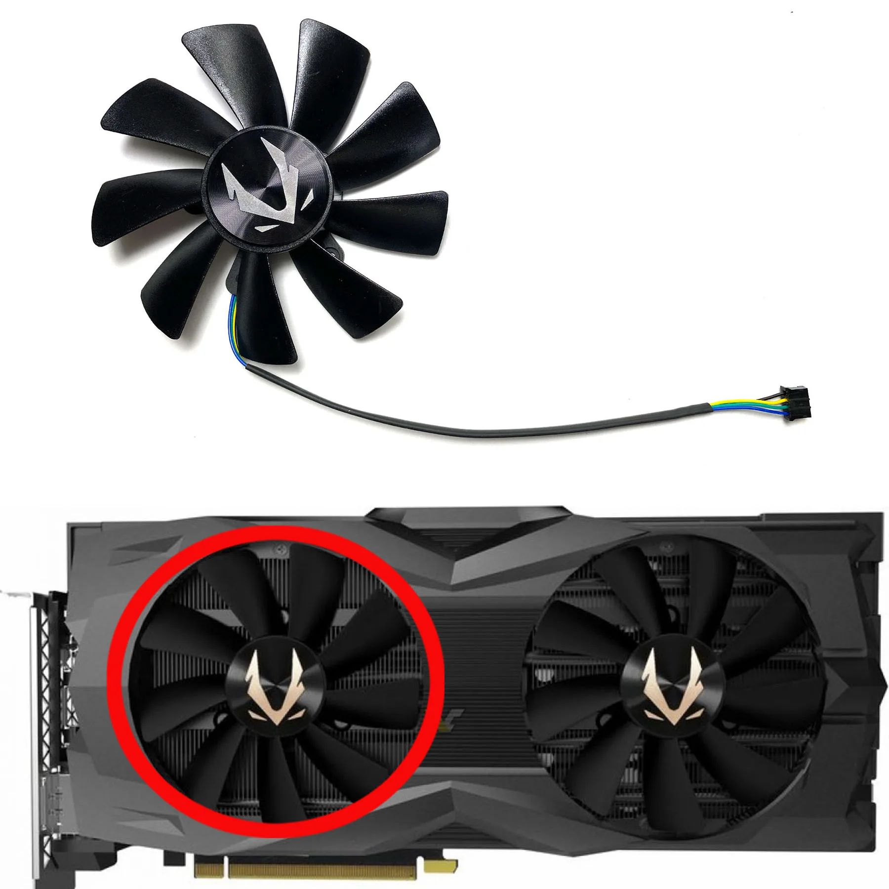 Cor: ventilador esquerdo