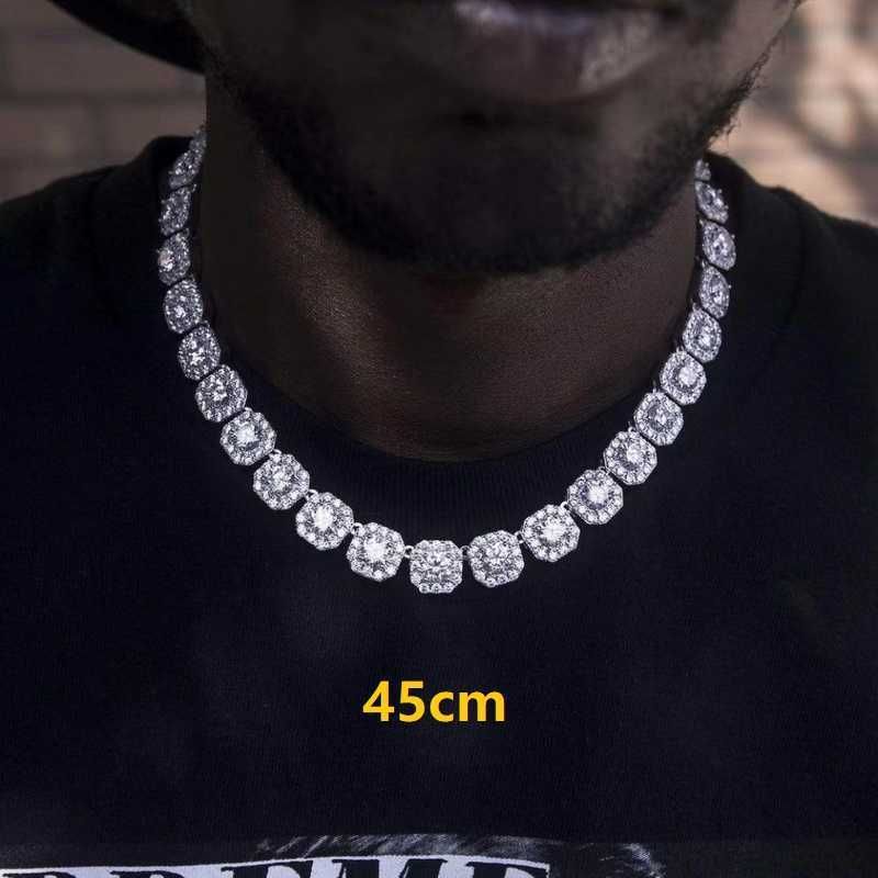 Серебряная бриллиантовая скала сахарное ожерелье 45c