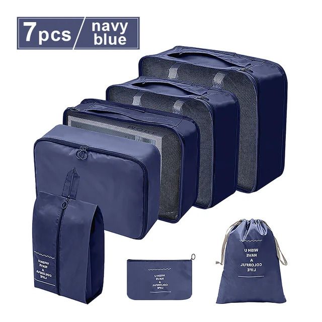 7pcs Navy Blue