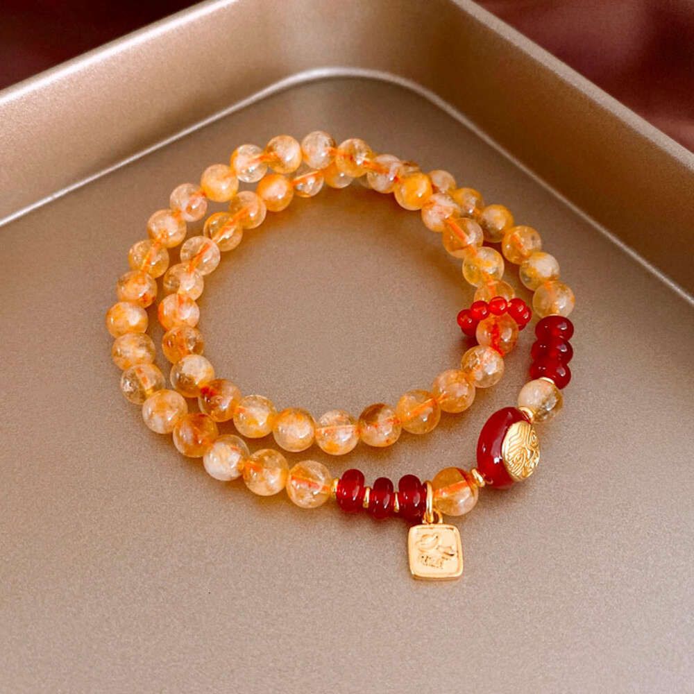 Bracelet Orange Real Gold Electroplated)