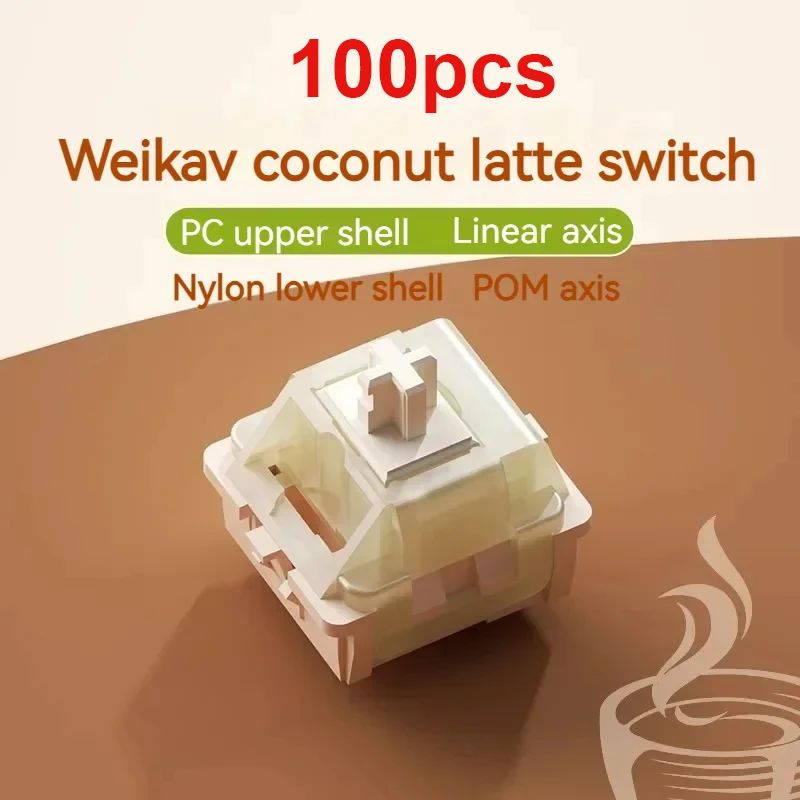 Farbe: 100pcs Kokosnuss Latte
