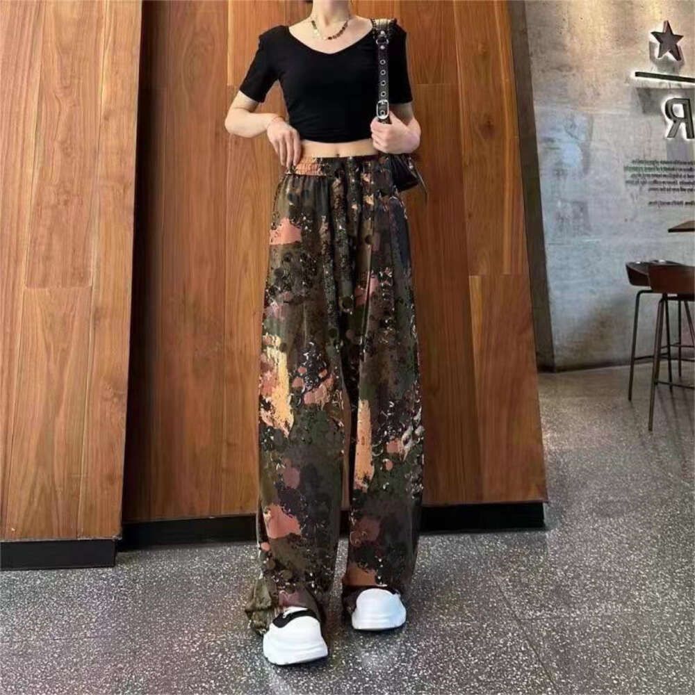 Coffee Camouflage (wide Leg)