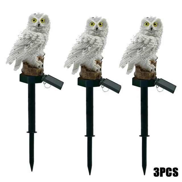 Hibou blanc 3pcs