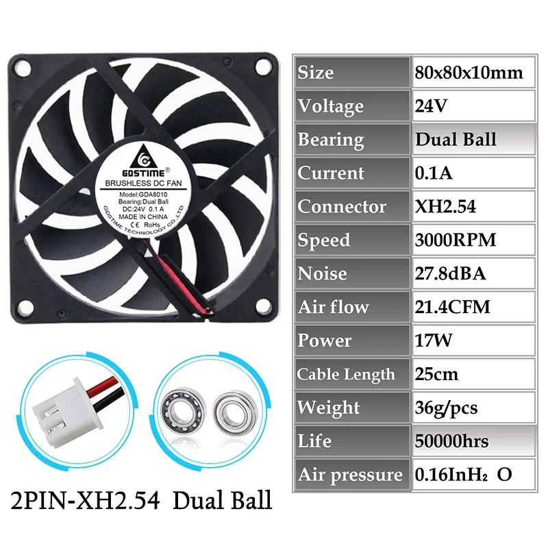 Cor da lâmina: bola de 24V 3000rpm