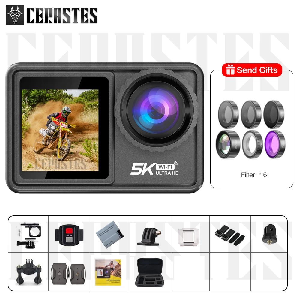 Color:Action Camera 5K BBundle:128G