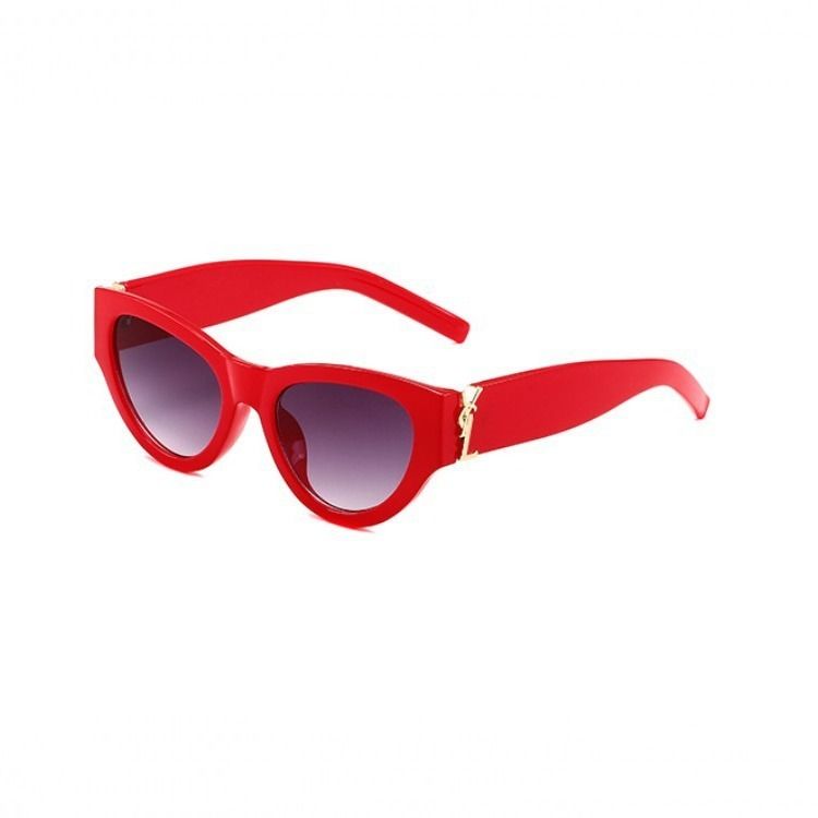 Red frame double grey lens