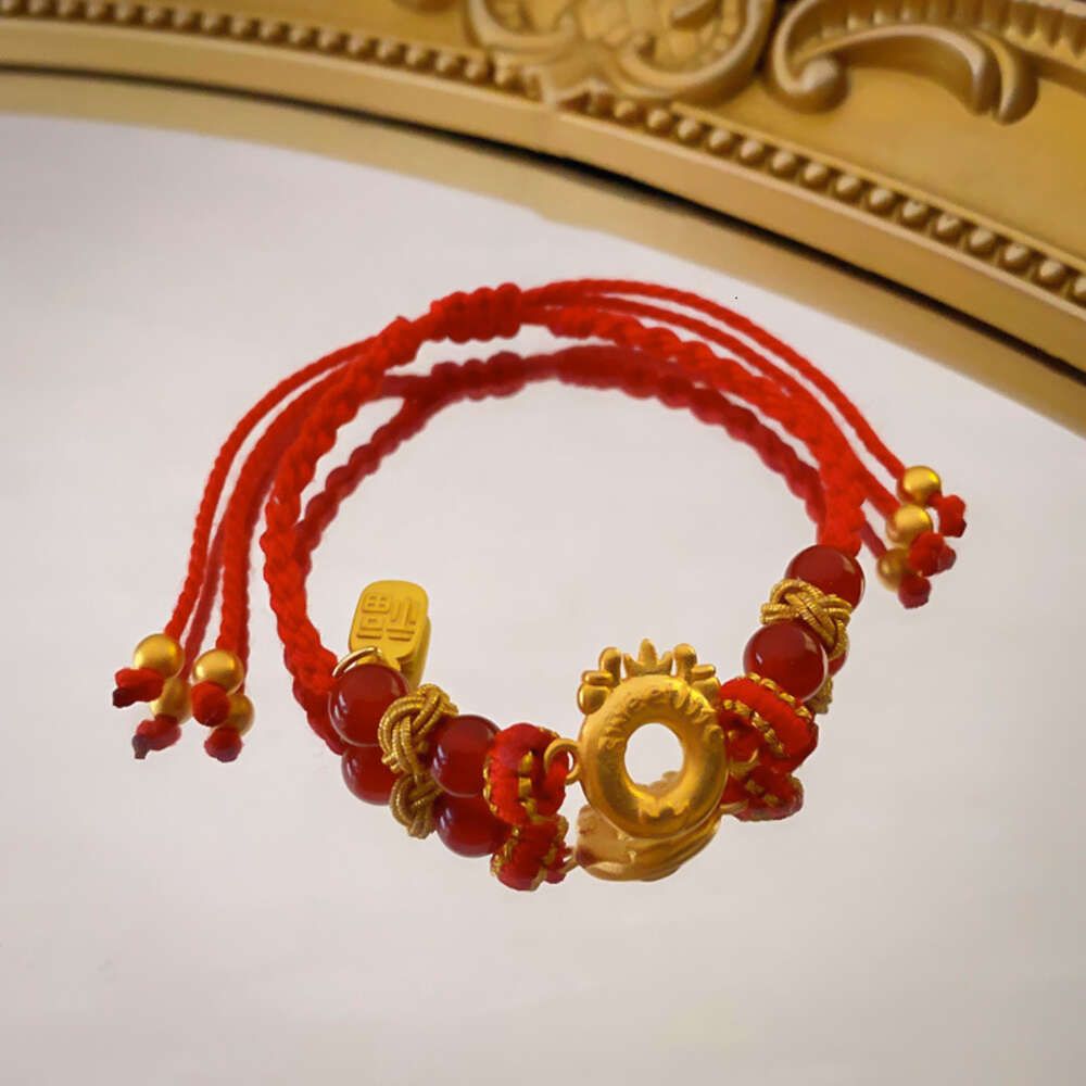 Bransoletka Red Dragon Real Gold