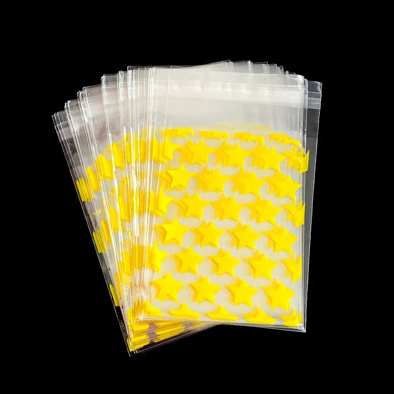 1000pcs 8x13cm giallo stella