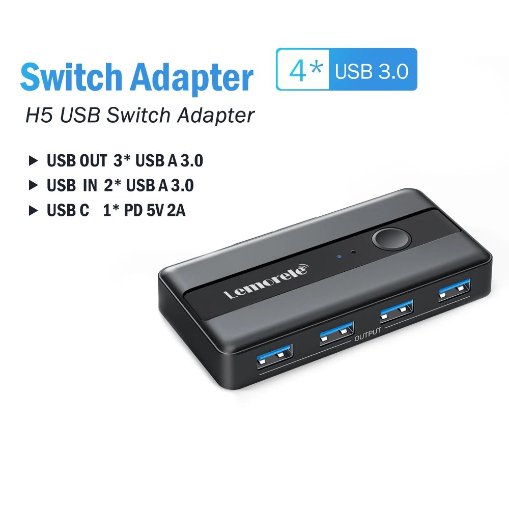 Couleur: adaptateur de commutateur USB