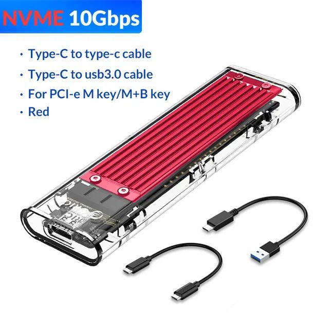 Kleur: NVME - 10 Gbps rood